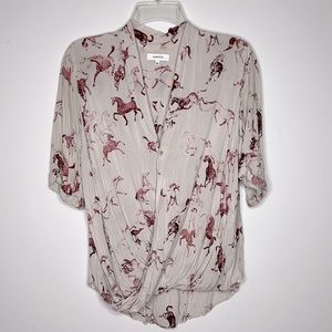 Babaton Horses Blouse XS